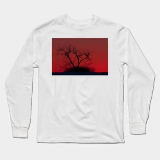 Red sky at night - Bare Tree Long Sleeve T-Shirt